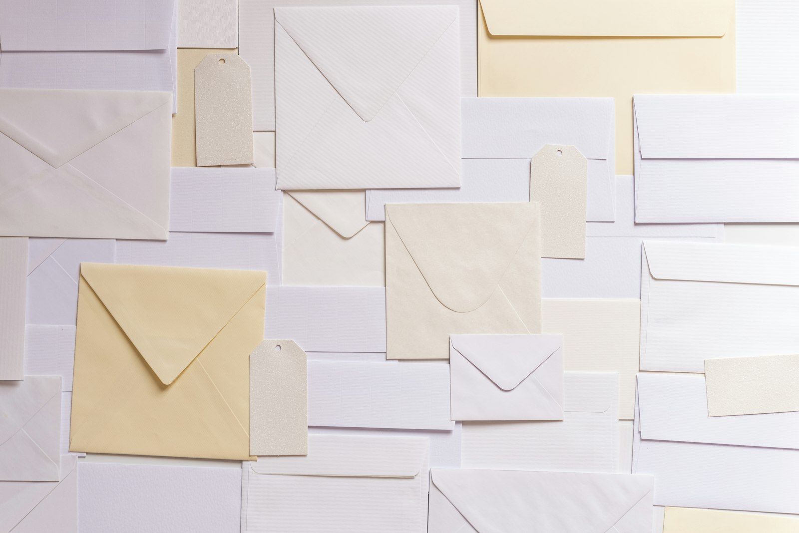 Collection of mail envelopes
